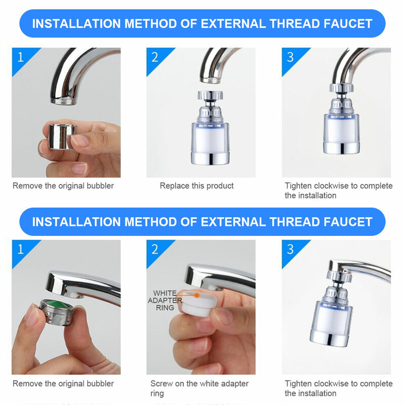 Faucet Filter Element Purifier Sprayer Head Household Water Purifier Filter Shower Remove Chlorine Heavy Metal Filtered