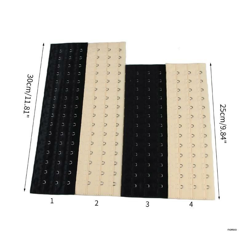 Crochet d'extension de corset réglable pour hommes et femmes, 16/13 crochets, noir maigre, xion abaissé