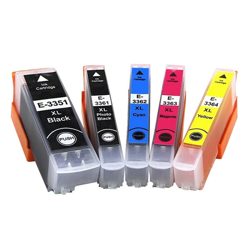 Kartrid Tinta Kompatibel untuk Epson XP530 XP630 XP830 XP635 XP540 XP640 XP645 Xp900 T3351 T3361 T3364 untuk Printer Eropa