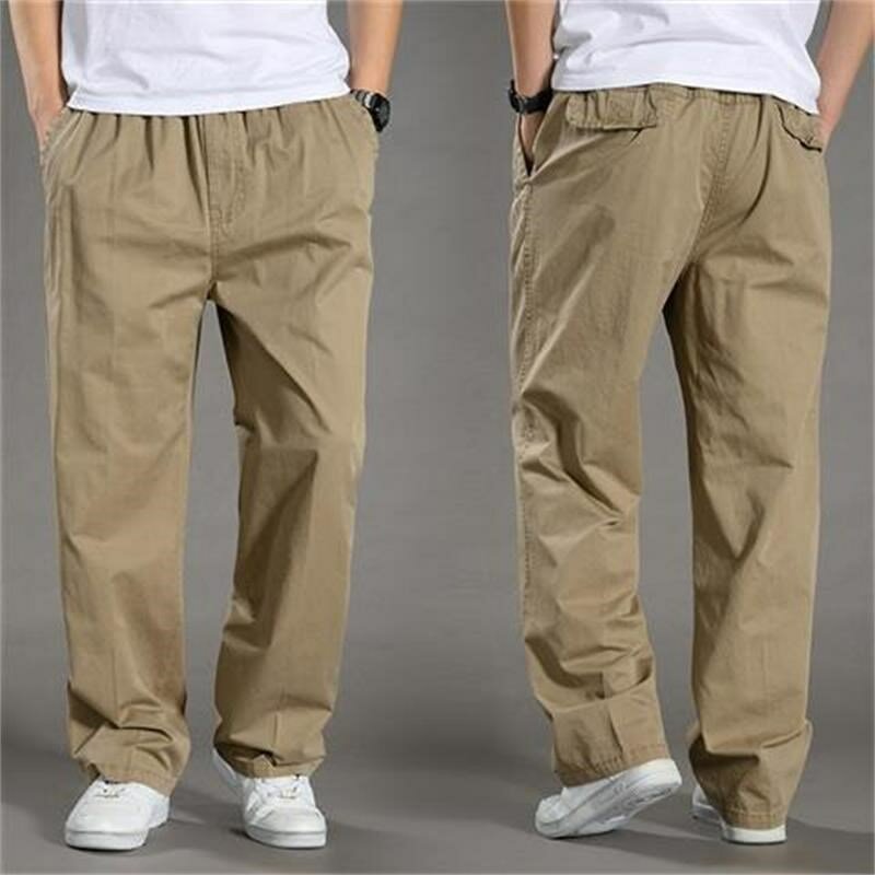2024 nowości wiosenne lato codzienne męskie spodnie proste nogi lekkie spodnie robocze męskie bawełniane luźne spodnie męskie duże rozmiary duże Plus 6XL