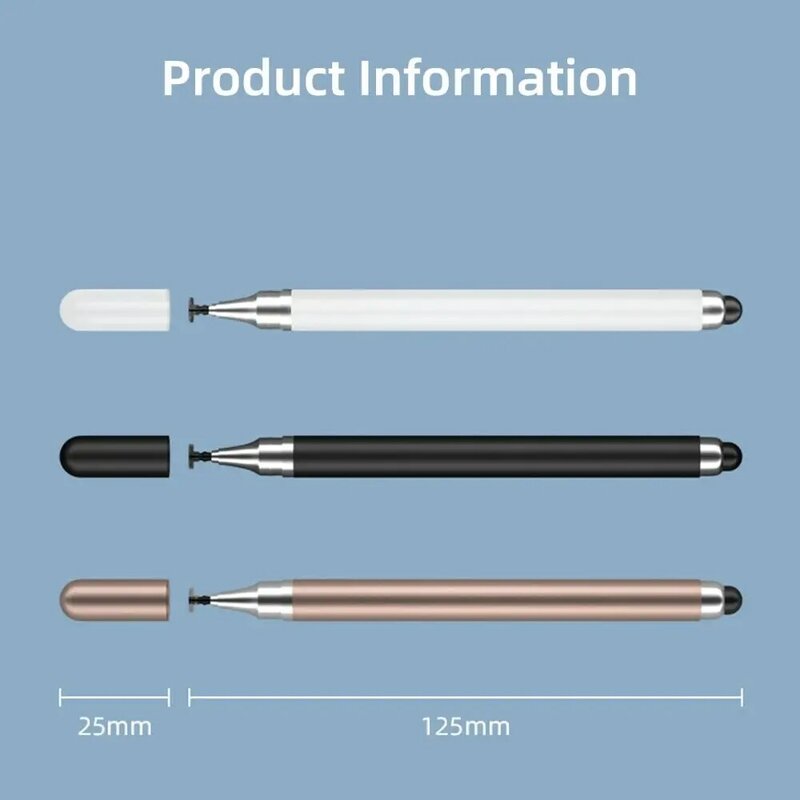 Универсальный 2-в-1 стилус с двойной головкой для мобильного планшета для iphone ipad многофункциональная сенсорная ручка емкостная ручка для рисования