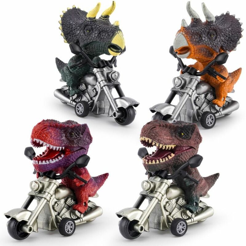 Equitação motocicleta simulação dinossauro brinquedo, Figura de ação animal, Mini Motor brinquedos