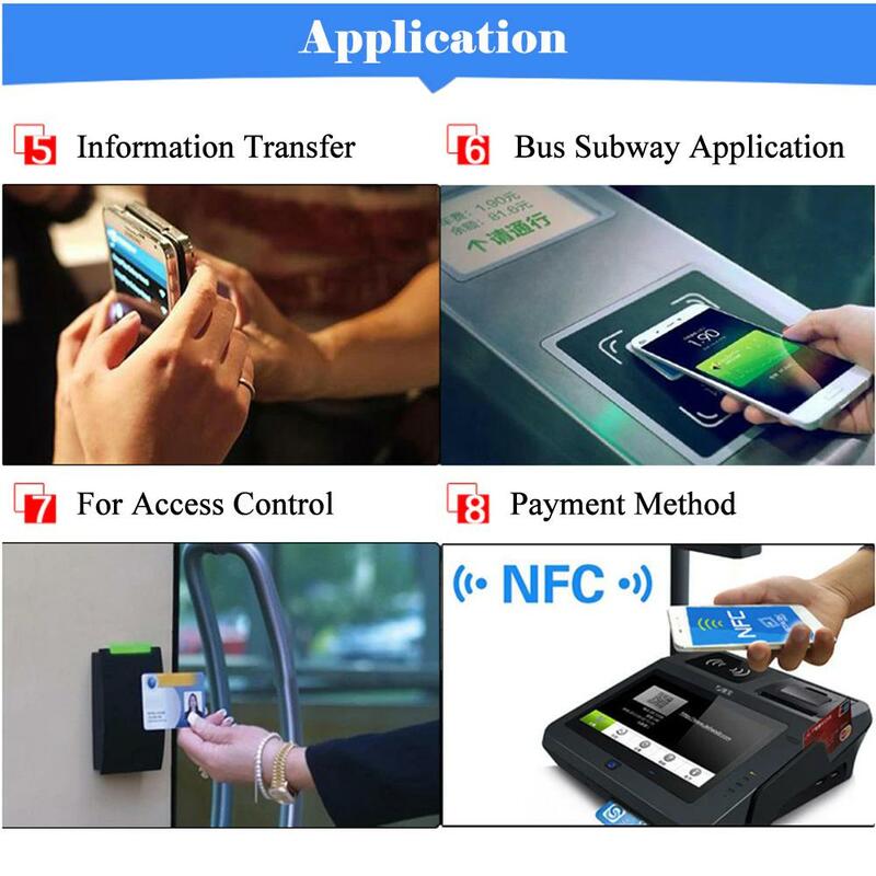 10Pcs NTAG215 Blank NFC Game Production Copy PVC Tags 13.56MHz TagMo RFID Phone personal automation shortcuts 504 Bytes  Card