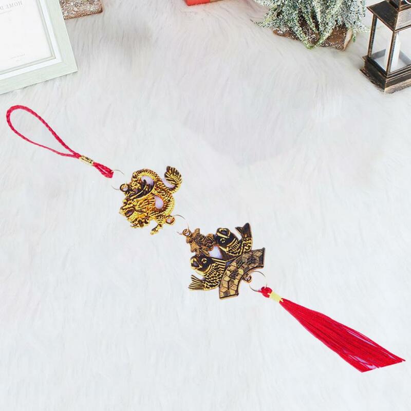 Durable Dragon Pendant Dragon Pendant 2024 Zodiac Ornament for Spring Festival Lucky Hanging Mascot New Year Decoration Gift