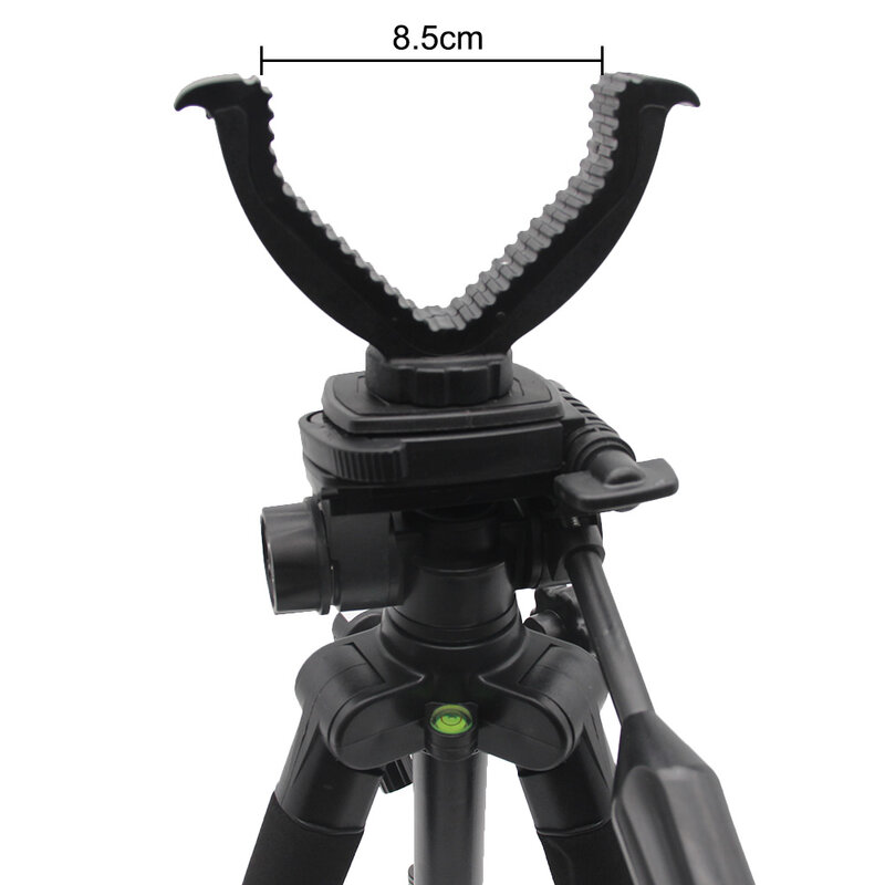 4 Type Shooting Hunting Tripod Hunting Telescope Aluminum Tripod Adjustable Height Shooting Rest V Yoke Head for Outdoor Hunting