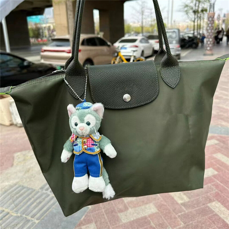 High Quality Foldable Dumpling Bag Classic Ladies Handbag Embroidered Horse Girl Nylon Handbag Large Capacity Shopping Bag