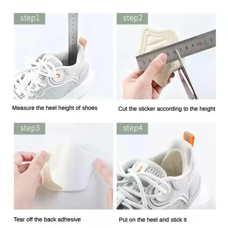 New 10Pcs Non-slip Shoe Pad Heel Protector Back Sticker Heel Insoles for Feet Patch Heel Pads for Sports Shoes Adjustable Size