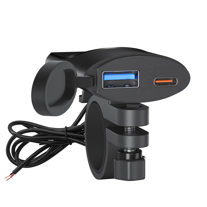 Motorbike Car Mobile Phone QC3.0 Charger Fast Charge PD+USB Motorcycle QC3.0 Mobile Phone Charger