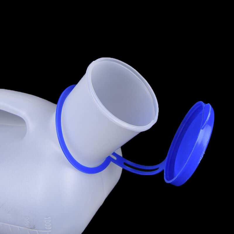 Botol air seni Pria Wanita, tempat penyimpanan kencing uniseks bepergian berkemah luar ruangan 1000ML
