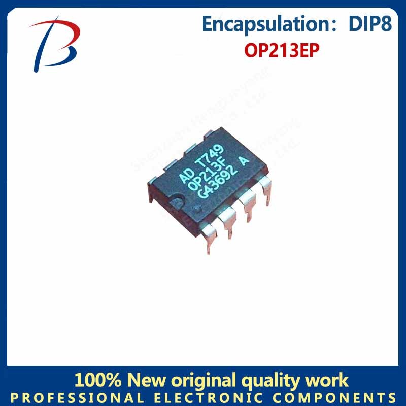Paquete de 5 piezas OP213EP DIP8, bajo ruido, bajo derrape, amplificador op de potencia única