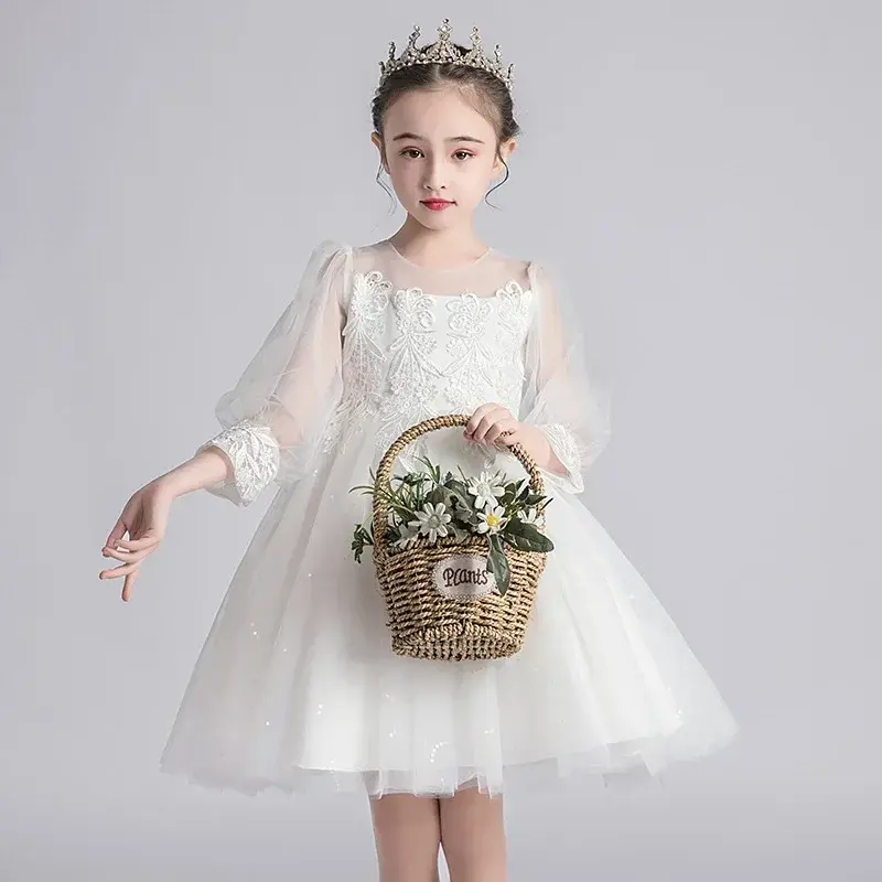 Mädchen Kleid neue koreanische Version Puffrock Kinder Baby Mädchen Prinzessin Klavier Performance-Kleid