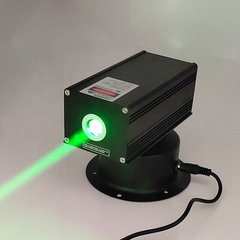 Lampe laser à faisceau grossier à tête secouante, haute puissance, lampe de scène laser, mise au point des partenaires technologiques, 12V, 532nm, 200mW