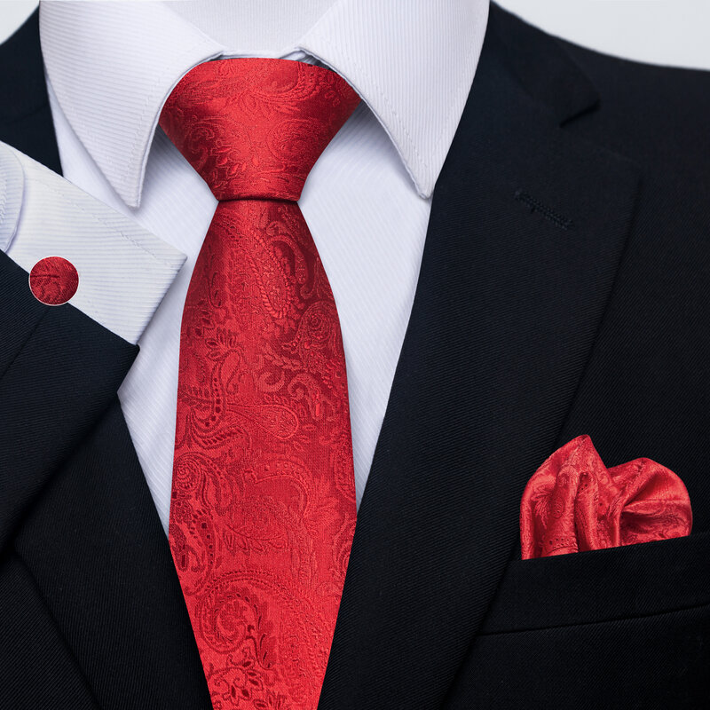 Squares Necktie Set para Homens, 100% Gravata De Seda, Presente De Férias, Acessórios Do Casamento, Dot Fit, Local De Trabalho, Moda, 65 Cores