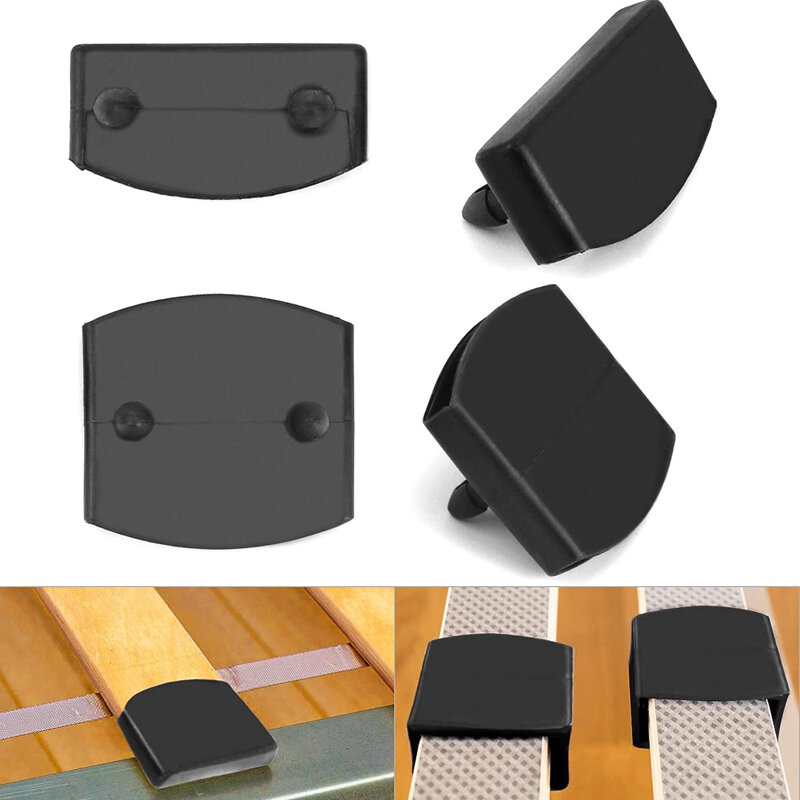 10 buah tutup ujung plastik samping dan tengah bilah tempat tidur pemegang aksesori pengaman konektor untuk kayu tunggal ganda ukuran tempat tidur King