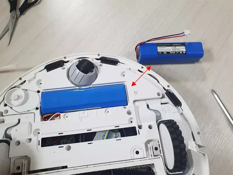 100% New Original Lydsto R1 Rechargeable Li-ion Battery Robot Vacuum Cleaner R1 Battery Pack with Capacity 12800mAh