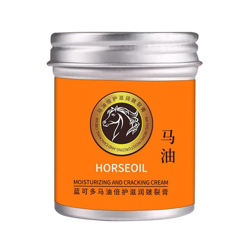 100g Moisturizing Horse Oil Hand Cream Preventing Dryness Cream Hydrating Hand Cream Nourishing Anti-Cracking Hand Care B4B0