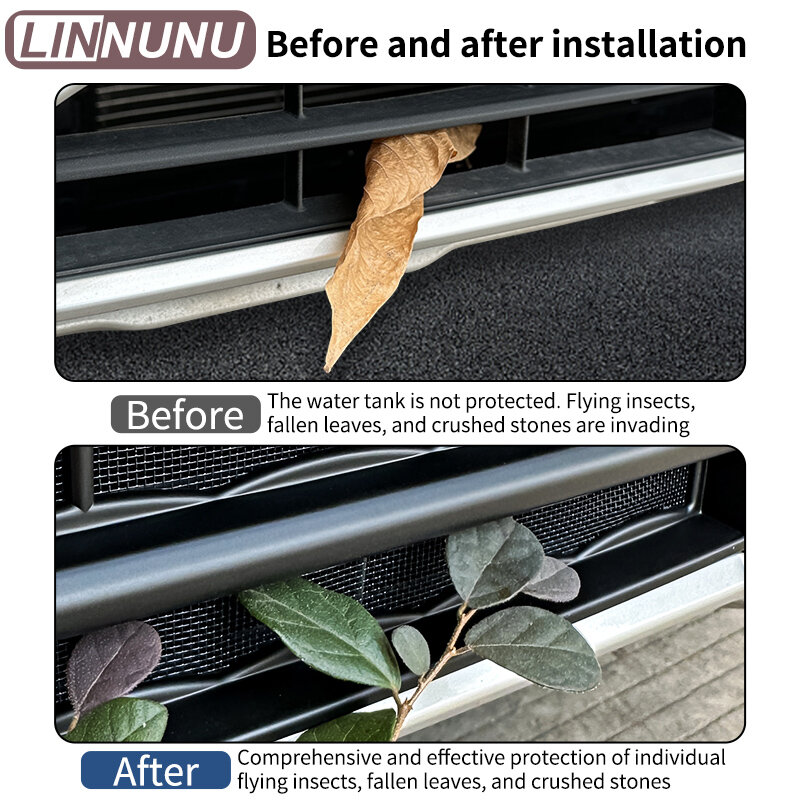 LINNUNU Fit for BYD SEAL U EV/DMI Song Plus Car Styling Front Grille Insect Proof Net Dust Protection Cover Auto Modification