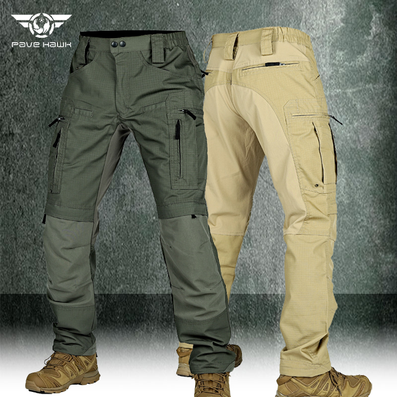 Calças táticas de forças especiais masculinas, calças de treinamento de escalada militares masculinas resistentes ao desgaste, calças impermeáveis com vários bolso ao ar livre