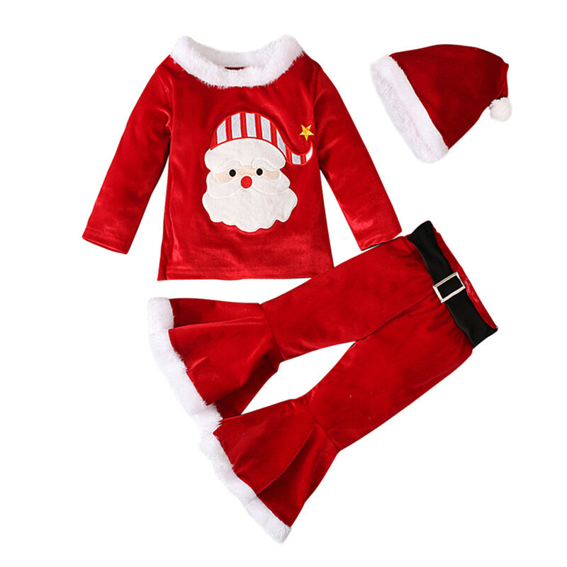 مجموعة ملابس عيد الميلاد للأطفال ، خفيفة الوزن وصديقة للبشرة ، فكرة عظيمة للأطفال ، حفلة عيد الميلاد