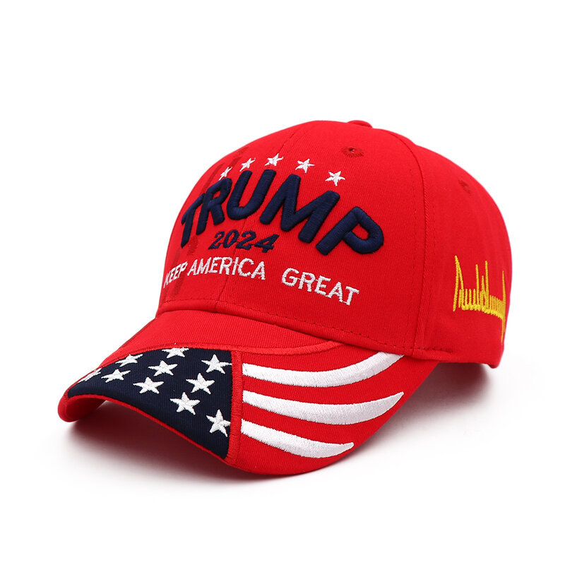 Casquette de Baseball Américaine Donald Trump 2024 Keep America Great Snapback, Chapeau de Président Brodé à la Mode, Chapeau Parasol Unisexe