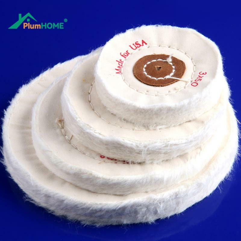 3-8 inch Cotton Lint Cloth Buffing Wheel Grinder For Gold Silver Jewelry Mirror Polishing Wheel Flannelette Tools