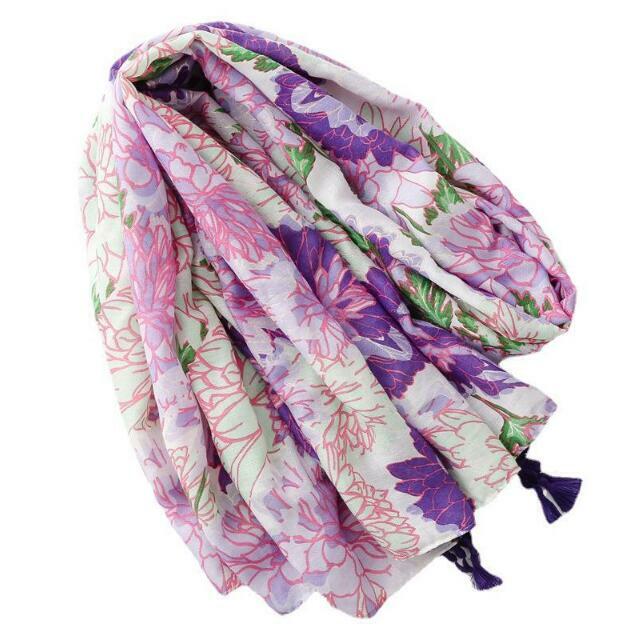 Travel Printed Tassels Shawl Womens Embroidery Beach towel Sunscreen summer Thin scarf