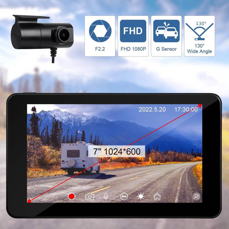 7 Cal ekran dotykowy samochodowy przenośny bezprzewodowy CarPlay Android Multimedia radiowe nawigacja Bluetooth HD1080 Stereo
