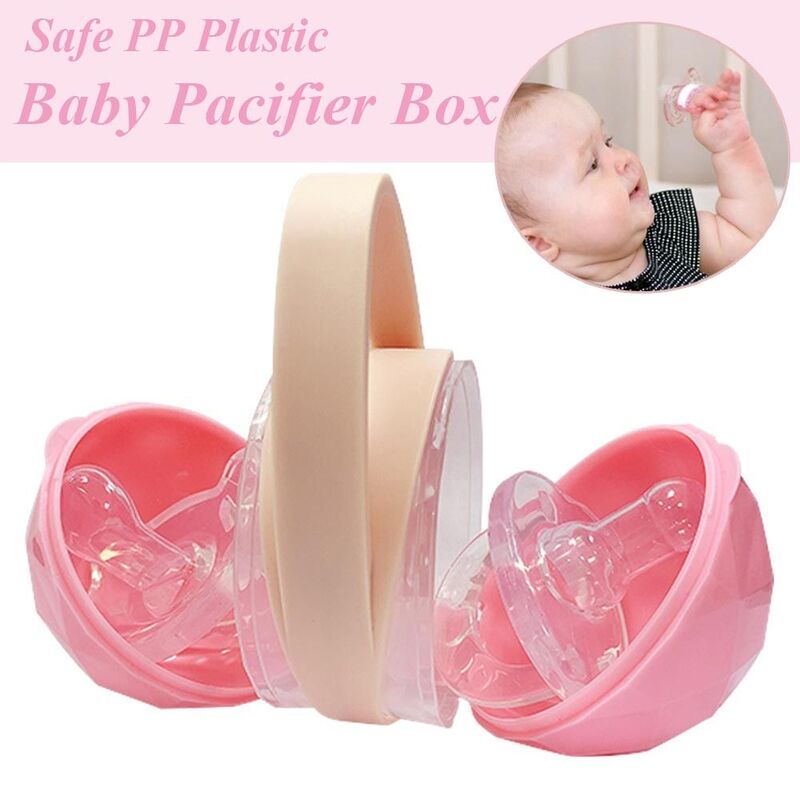 Nipple Holder Case Dustproof Safe Snack Storage Case Pacifier Storage Box Soother Container Holder Baby Pacifier Box