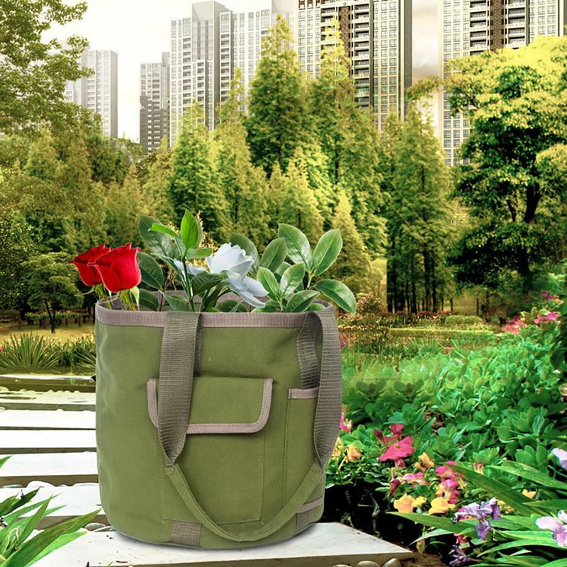 Bolsa de herramientas de jardín multifuncional, organizador de jardinería, cinturón, soporte de almacenamiento grande, bolsa de almacenamiento de mantenimiento