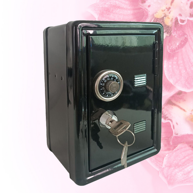 1PC Miniature Metal Safe Box Creative Iron Piggy Bank Mini Strongbox Shape Saving Pot Desktop Money Box Ornaments for Home