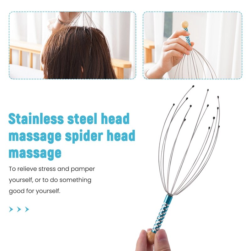 Head Massage Spider Head Masseur For Relaxation Therapy And Stress Relief