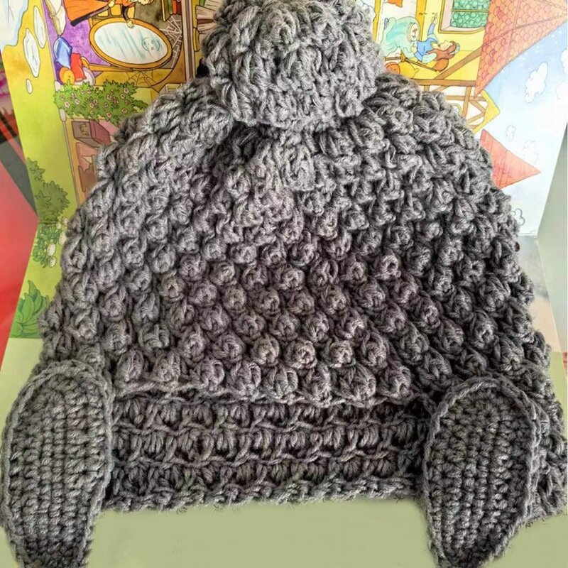Casquettes tricotées en forme de TathagMiBuddha pour enfants, casquettes chaudes, durable, filles, garçons, femmes, hommes, hiver