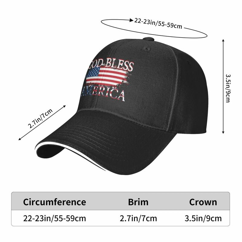 Бейсболка God Bless America, летняя шапка, дизайнерская шапка, шапка с диким мячом для мужчин и женщин