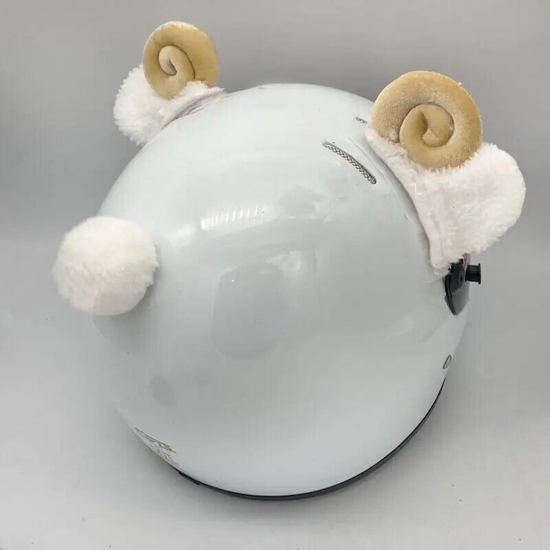 Accessori per casco cute sheep ear decoration accessori per casco per auto elettrica accessori per casco da sci fai da te decorazione per casco orecchio