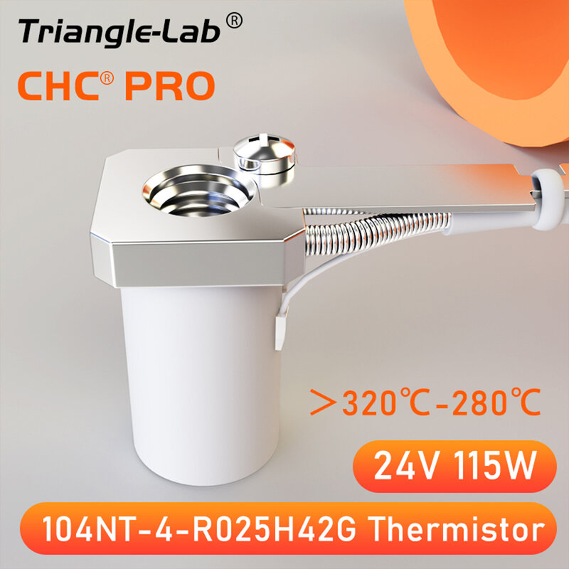 RS Trianglelab-Kit chauffant en céramique CHC Pro, 115W, haute puissance, chauffage rapide, pour Ender 3 Volcano Hotend CR10 uy3s blv