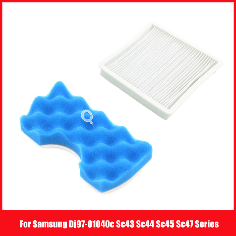 Voor Samsung Dj97-01040c Sc43 Sc44 Sc45 Sc47 Serie Robot Stofzuiger Onderdelen Blauwe Spons Hepa Filter Kits Accessoires