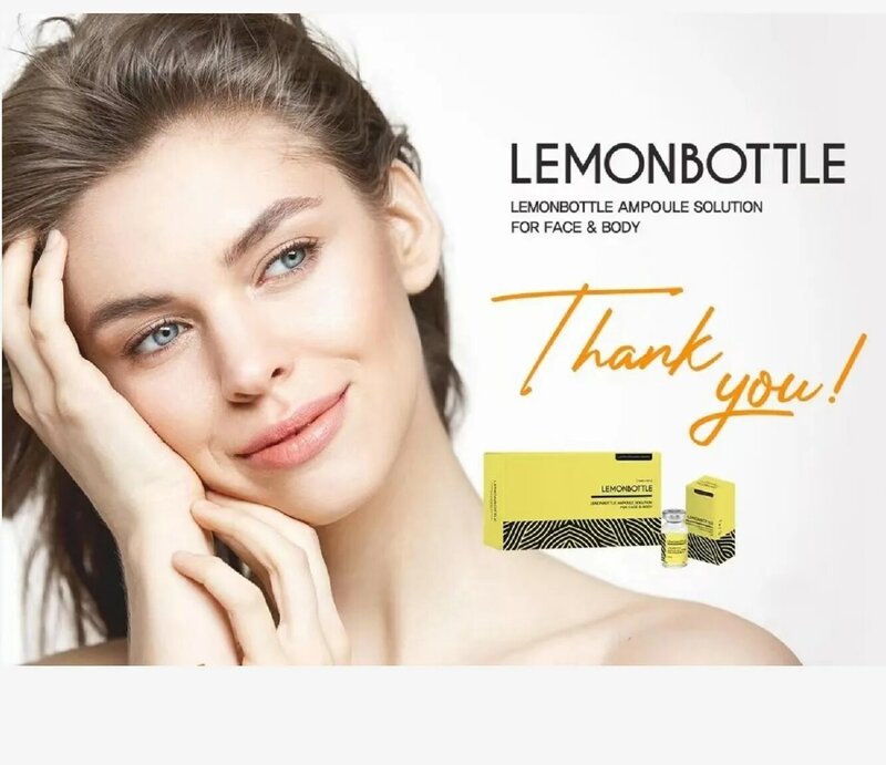 5 botol/kotak Lemonbottle untuk wajah dan tubuh penghilang berat badan pelangsing pengencang pembakar lemak esensi 10ML