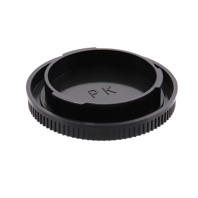 Per Pentax K mount Lens tappo posteriore/cappuccio corpo della fotocamera Set copriobiettivo in plastica nera PK per Pentax K1 K5 K10 K20 ecc.