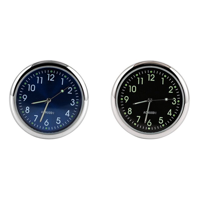 นาฬิกาหน้าปัดเรืองแสงนาฬิกาสำหรับรถยนต์อุปกรณ์เสริมสำหรับนาฬิกา Jam Tangan Digital ระบบควอตซ์กลไกภายในรถ