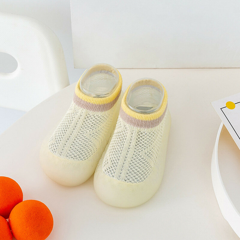 Дышащие открытые туфли-носки на мягкой нескользящей подошве для малышей