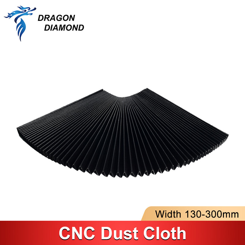 Customize Milling Machine Flexible Guard Dust Cloth Three-proof Cloth Protective Flat Accordion Bellows Cover 1.5 Meter*15mm CNC
