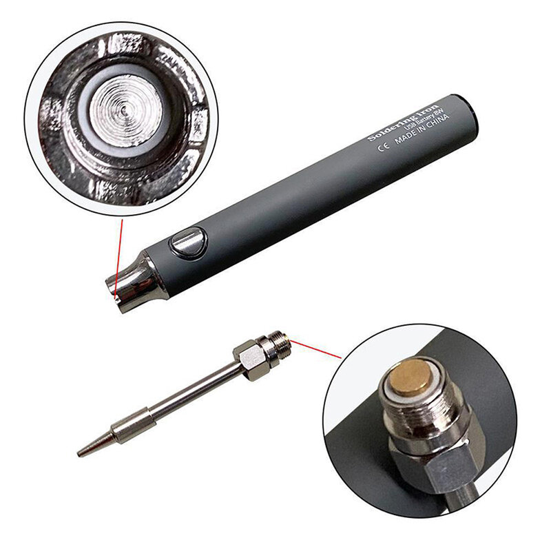Wireless Charging Electric Soldering Iron Solder Iron 650mAh Portable Repair Welding Tool Hand-held Temperature Regulating