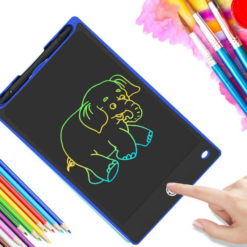 Tableta de dibujo gráfico para niños, tablero de escritura electrónico resistente, llave de bloqueo, escritura suave, ahorro de energía