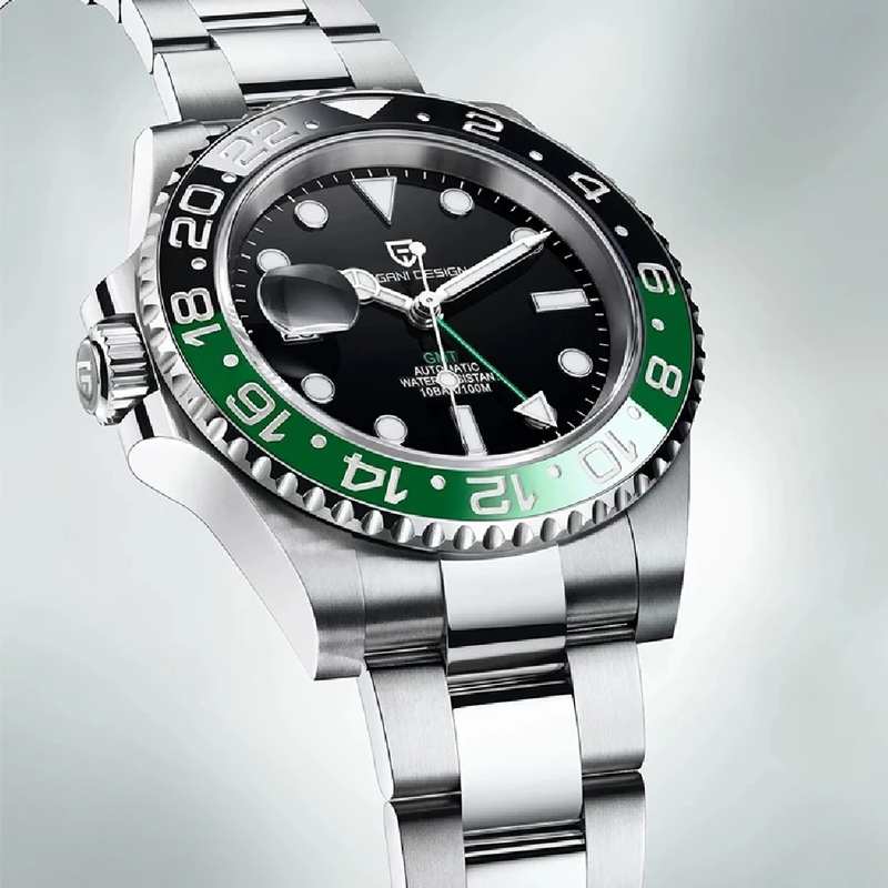 V3 PAGANI DESIGN New NH34 Automatic Mechanical Watches Men's Luxury Sapphire Glass 40MM Ceramic GMT Wristwatch 100M Waterproof