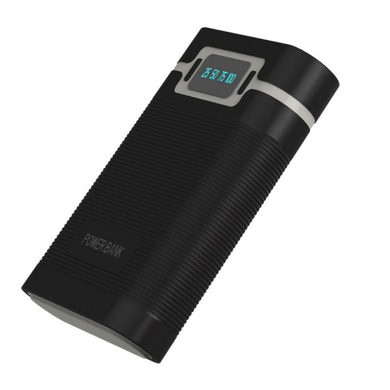Высококачественный черный чехол для аккумулятора с цифровым дисплеем 418650, портативное зарядное устройство с защитой от обратного заряда