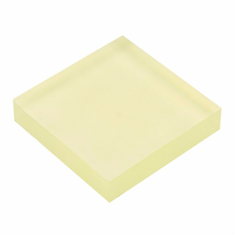 Plaque d'amortissement carrée en polyuréthane, couleur or, 10x10x2cm, plaque de découpe en Tendon de bœuf, feuille de caoutchouc élastique pour coussin