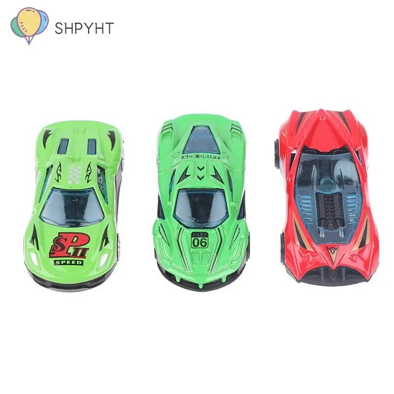 1 buah Model mobil balap logam paduan mobil simulasi mobil mainan bayi untuk anak laki-laki perempuan 1:64 Supercar Model mainan anak-anak hadiah warna acak
