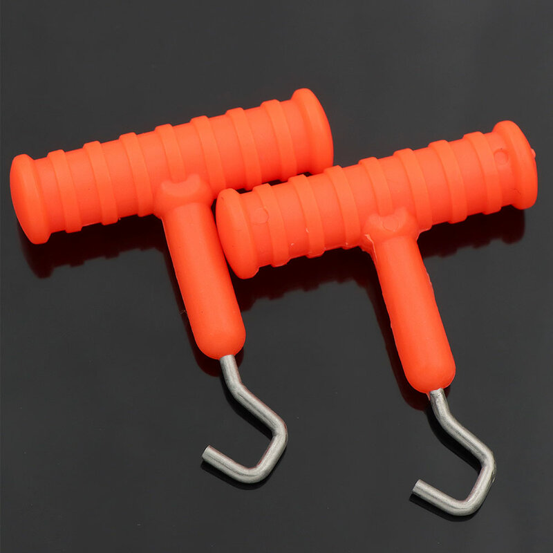 2pcs attrezzi per la pesca alla carpa Hair Rig Making Puller Knot Tool per la pesca Hooklink Knotting Equipment con accessori per ganci Tackle