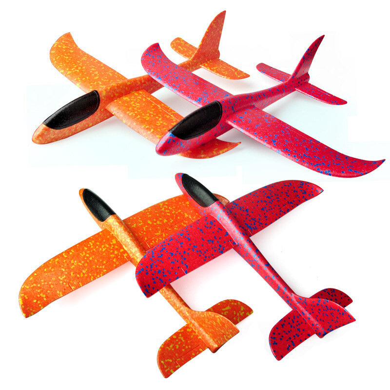 Big Foam Plane Flying Glider Toy Hand Throw Styrofoam Airplane Outdoor Game Aircraft Model Fun Toys aircraft for Kids Boys Gift