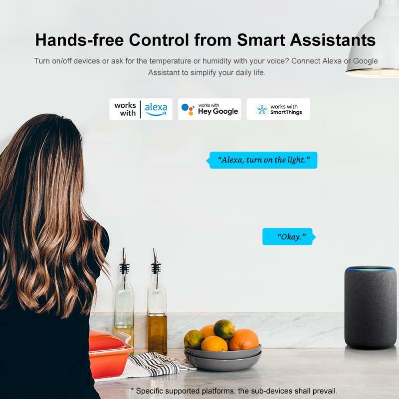 SONOFF Zigbee sensore di temperatura/interruttore Wireless/rilevatore di movimento Smart Home eWelink telecomando Vias Alexa Google Home